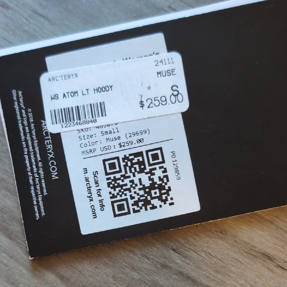 Arc'teryx Women's Atom Forest Green Ski Jacket Hoody - Picture 2 of 5